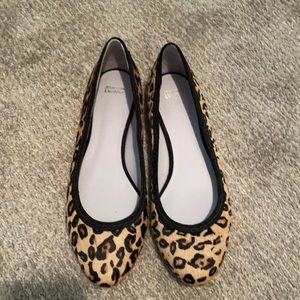 Johnston & Murphy leopard print flats